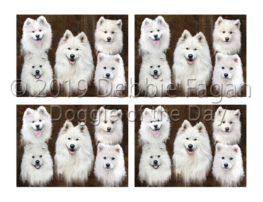 Rustic Samoyed Dogs Placemat