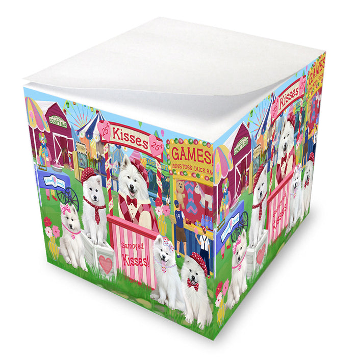 Carnival Kissing Booth Samoyeds Dog Note Cube NOC53993