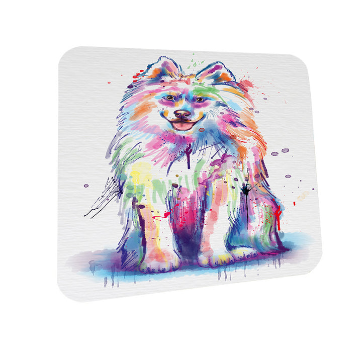 Watercolor Samoyed Dog Coasters Set of 4 CST57058