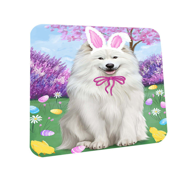 Samoyed Dog Easter Holiday Coasters Set of 4 CST49201