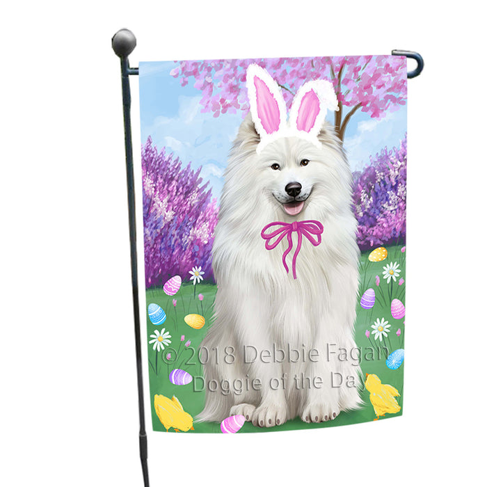 Samoyed Dog Easter Holiday Garden Flag GFLG57010