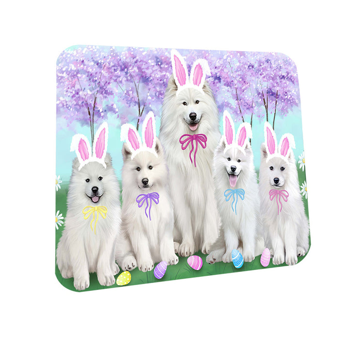 Samoyeds Dog Easter Holiday Coasters Set of 4 CST49202