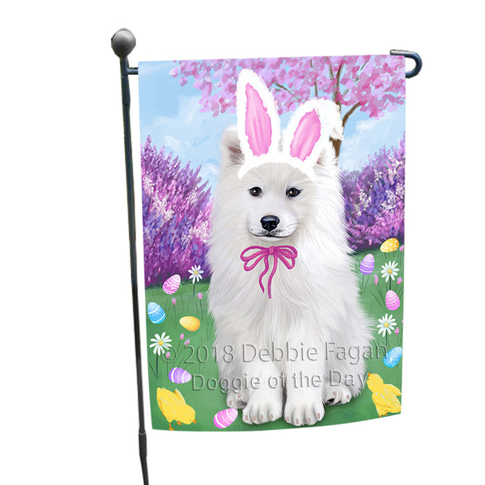 Samoyed Dog Easter Holiday Garden Flag GFLG57012