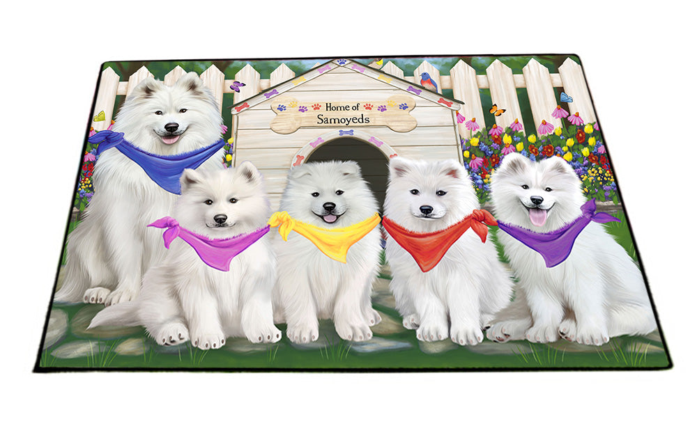 Spring Dog House Samoyeds Dog Floormat FLMS50307