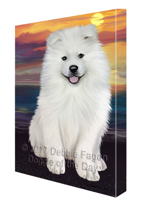 Samoyed Dog Canvas Wall Art CVS52239