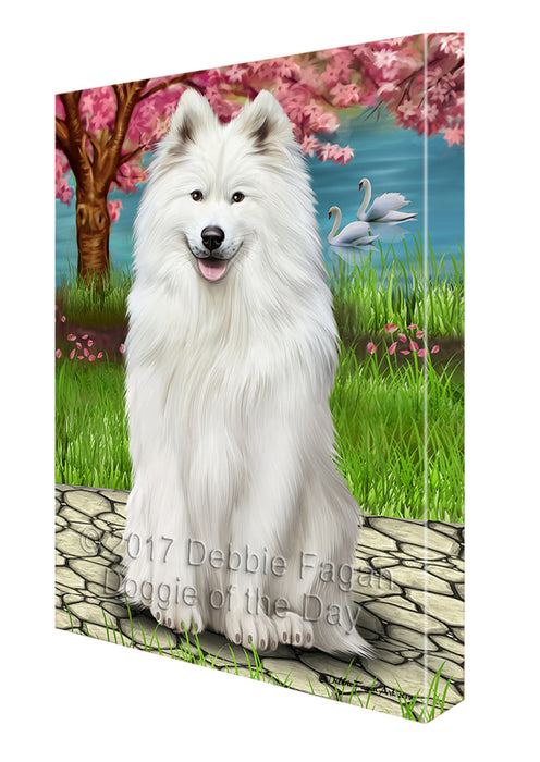 Samoyed Dog Canvas Wall Art CVS52257