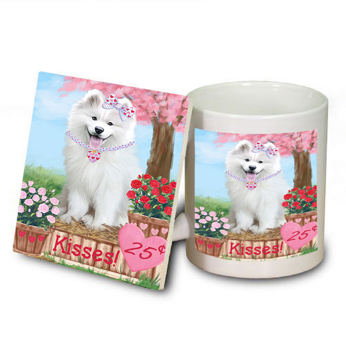 Rosie 25 Cent Kisses Samoyed Dog Mug and Coaster Set MUC56006