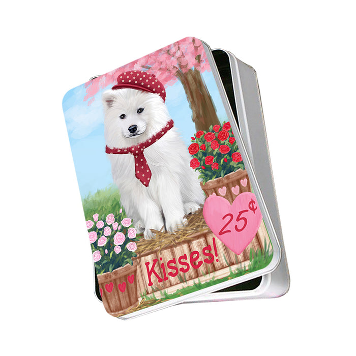 Rosie 25 Cent Kisses Samoyed Dog Photo Storage Tin PITN55958