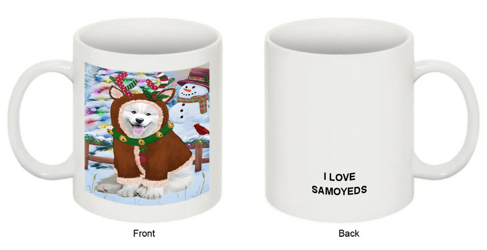 Christmas Gingerbread House Candyfest Samoyed Dog Coffee Mug MUG51927