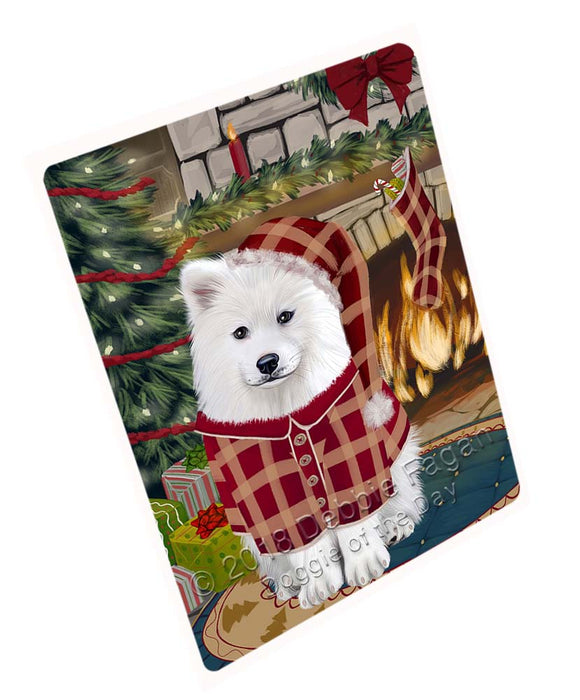 The Stocking was Hung Samoyed Dog Cutting Board C71922