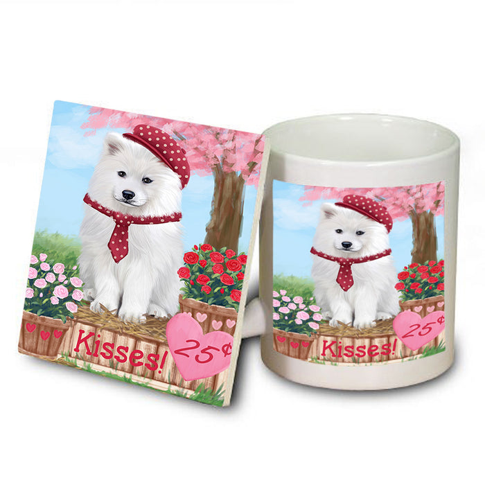 Rosie 25 Cent Kisses Samoyed Dog Mug and Coaster Set MUC56007