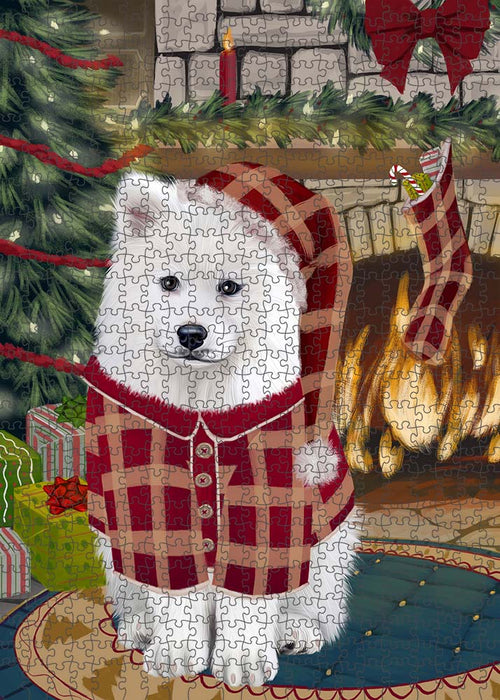 The Stocking was Hung Samoyed Dog Puzzle  PUZL90584