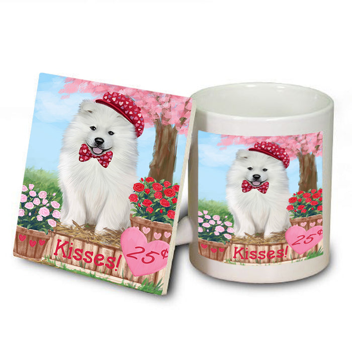 Rosie 25 Cent Kisses Samoyed Dog Mug and Coaster Set MUC56008