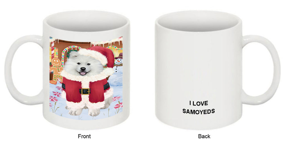 Christmas Gingerbread House Candyfest Samoyed Dog Coffee Mug MUG51928