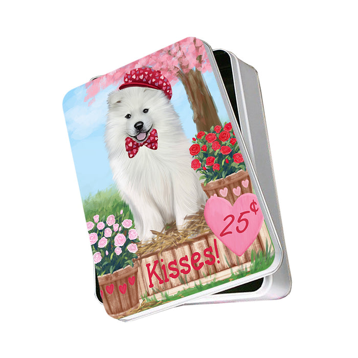 Rosie 25 Cent Kisses Samoyed Dog Photo Storage Tin PITN55959