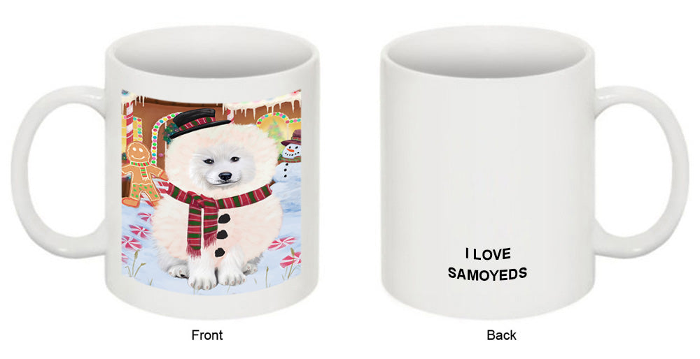 Christmas Gingerbread House Candyfest Samoyed Dog Coffee Mug MUG51929