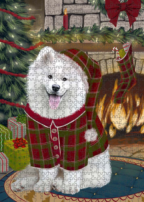 The Stocking was Hung Samoyed Dog Puzzle  PUZL90592