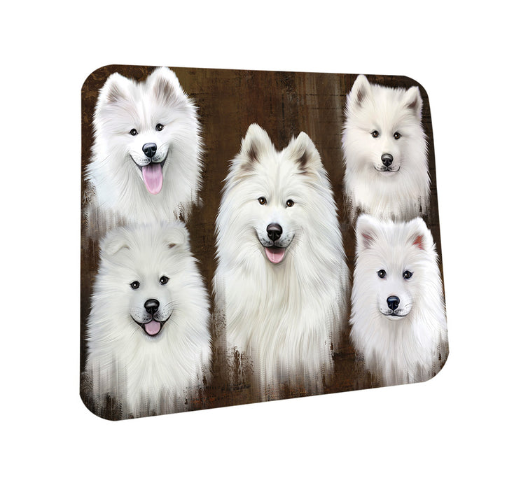 Rustic 5 Samoyed Dog Coasters Set of 4 CST54104