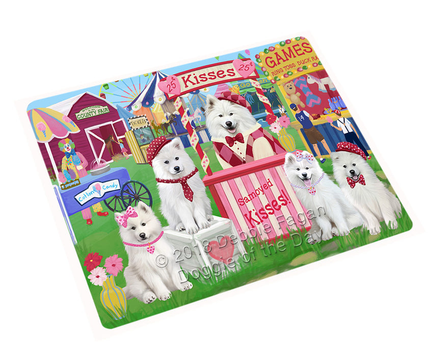 Carnival Kissing Booth Samoyeds Dog Magnet MAG72900 (Small 5.5" x 4.25")
