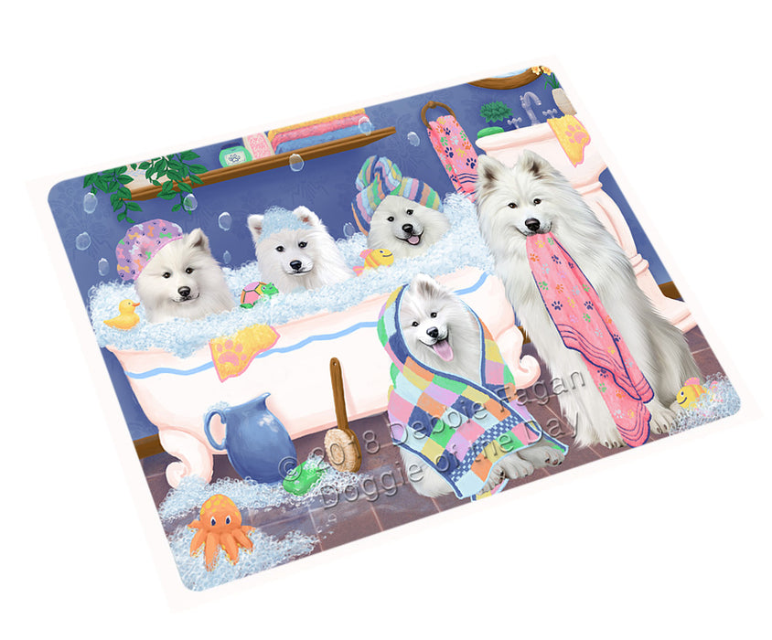 Rub A Dub Dogs In A Tub Samoyeds Dog Magnet MAG75591 (Small 5.5" x 4.25")