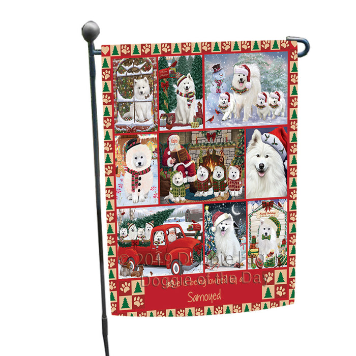 Love is Being Owned Christmas Samoyed Dogs Garden Flag GFLG65922
