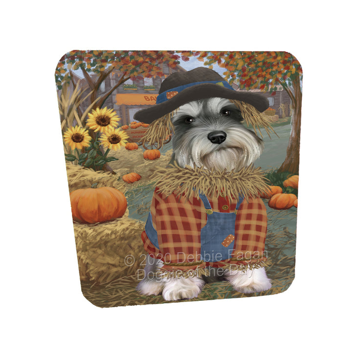 Halloween 'Round Town Schnauzer Dogs Coasters Set of 4 CSTA58015