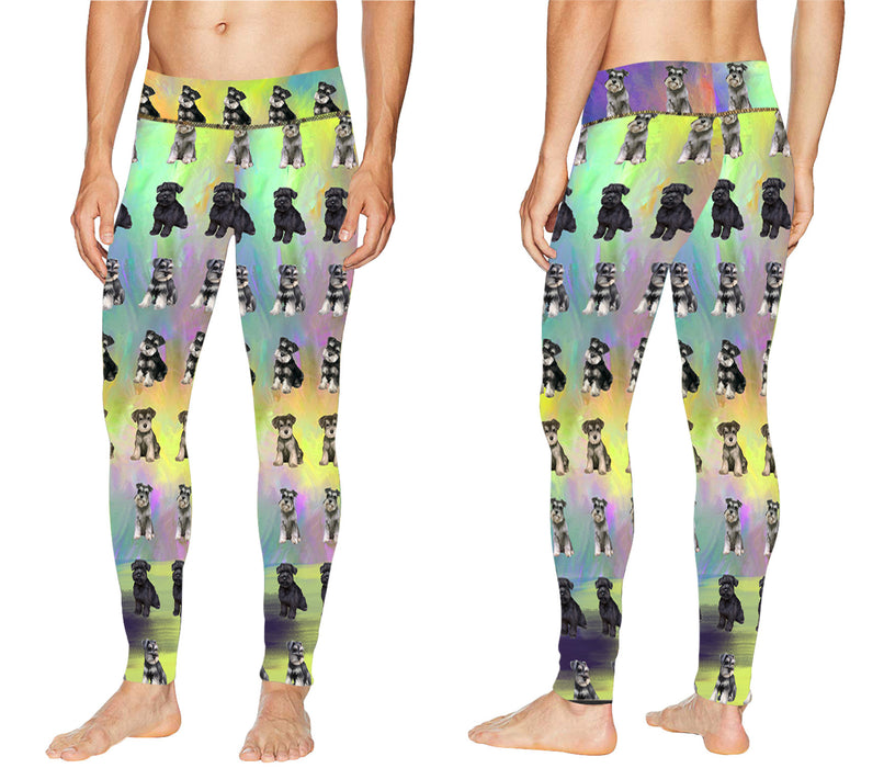 Paradise Wave Schnauzer Dogs All Over Print Meggings