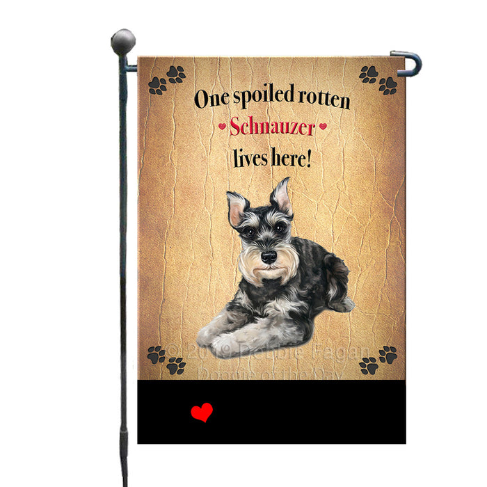 Personalized Spoiled Rotten Schnauzer Dog GFLG-DOTD-A63258