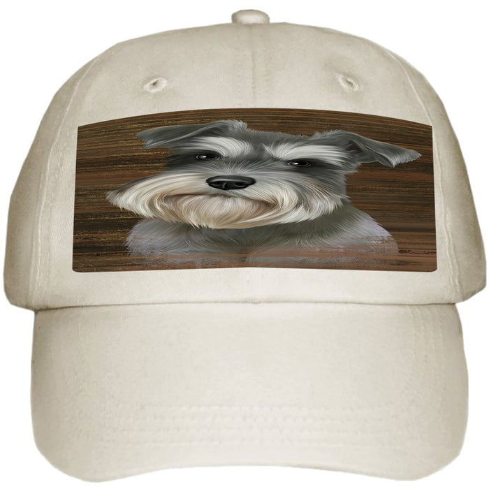 Rustic Schnauzer Dog Ball Hat Cap HAT55161