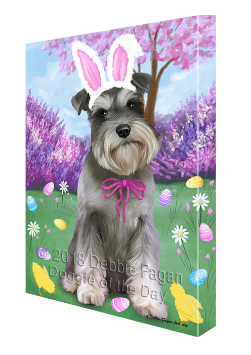 Schnauzer Dog Easter Holiday Canvas Wall Art CVS60024