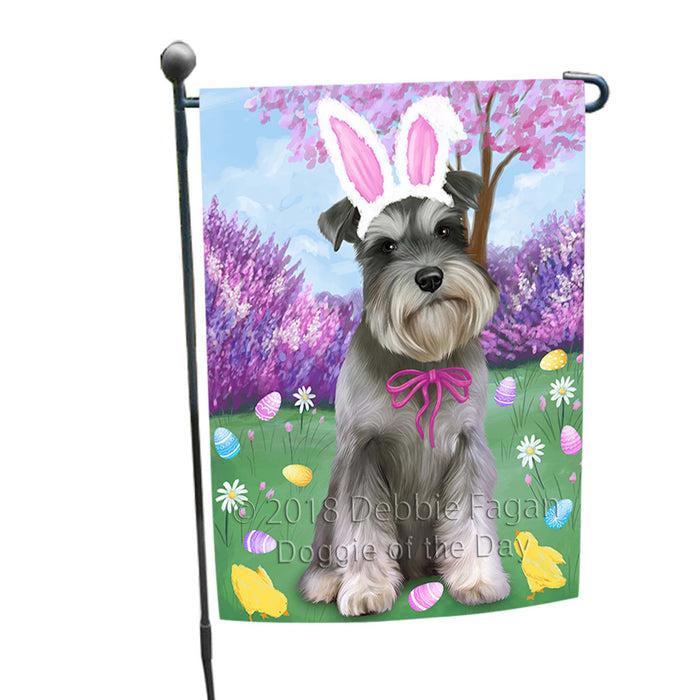 Schnauzer Dog Easter Holiday Garden Flag GFLG57013