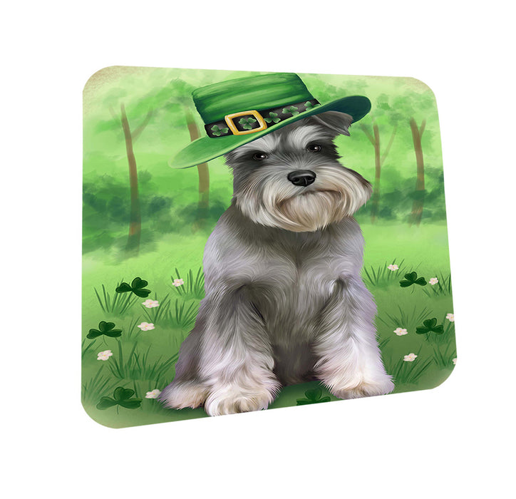 St. Patricks Day Irish Portrait Schnauzer Dog Coasters Set of 4 CST49338