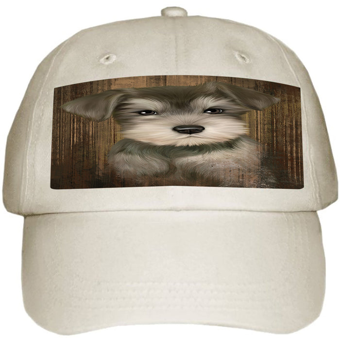 Rustic Schnauzer Dog Ball Hat Cap HAT55164