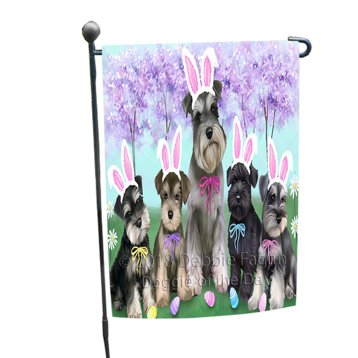 Schnauzers Dog Easter Holiday Garden Flag GFLG57014