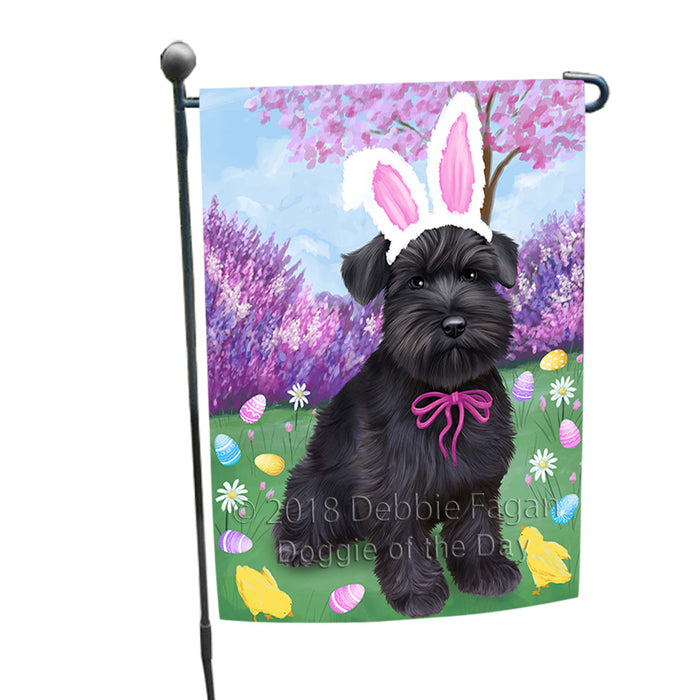 Schnauzer Dog Easter Holiday Garden Flag GFLG57015