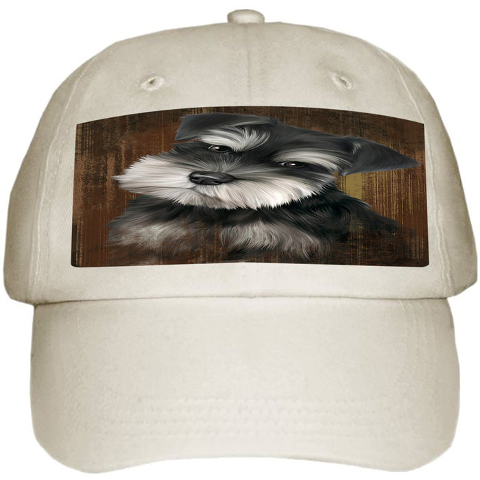 Rustic Schnauzer Dog Ball Hat Cap HAT55167