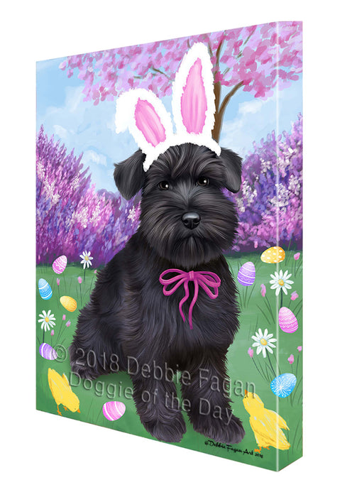 Schnauzer Dog Easter Holiday Canvas Wall Art CVS60042