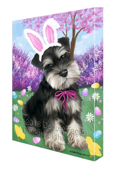 Schnauzer Dog Easter Holiday Canvas Wall Art CVS60051