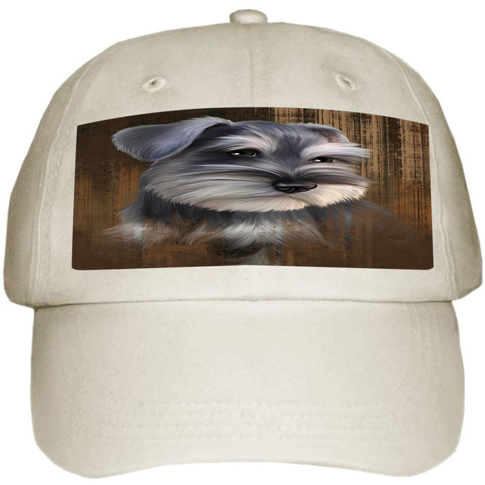 Rustic Schnauzer Dog Ball Hat Cap HAT55170