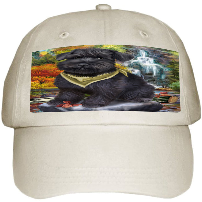 Scenic Waterfall Schnauzer Dog Ball Hat Cap HAT52326
