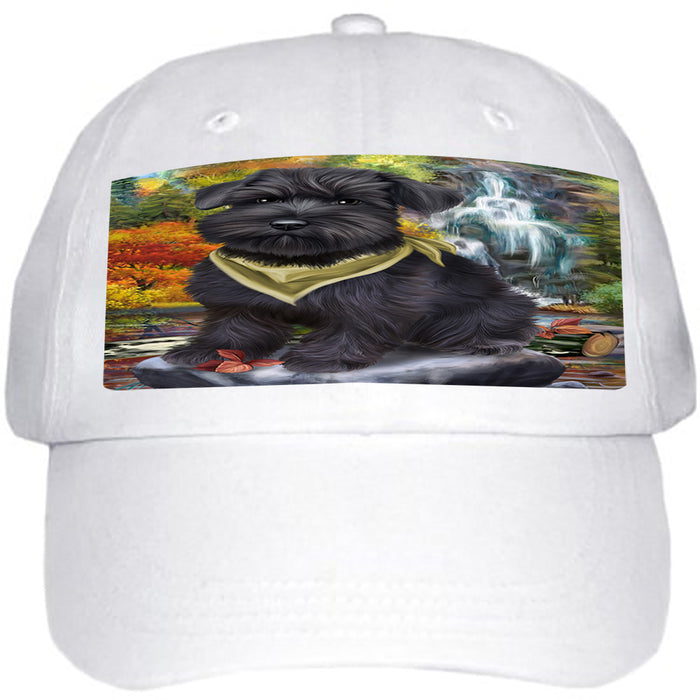 Scenic Waterfall Schnauzer Dog Ball Hat Cap HAT52326