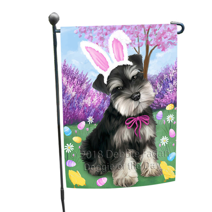 Schnauzer Dog Easter Holiday Garden Flag GFLG57016