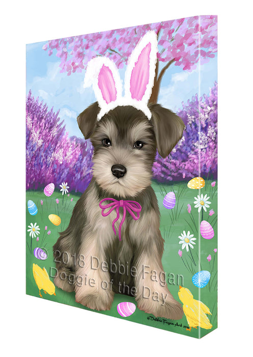 Schnauzer Dog Easter Holiday Canvas Wall Art CVS60060