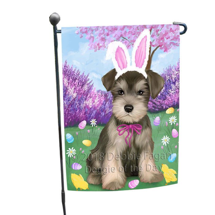 Schnauzer Dog Easter Holiday Garden Flag GFLG57017