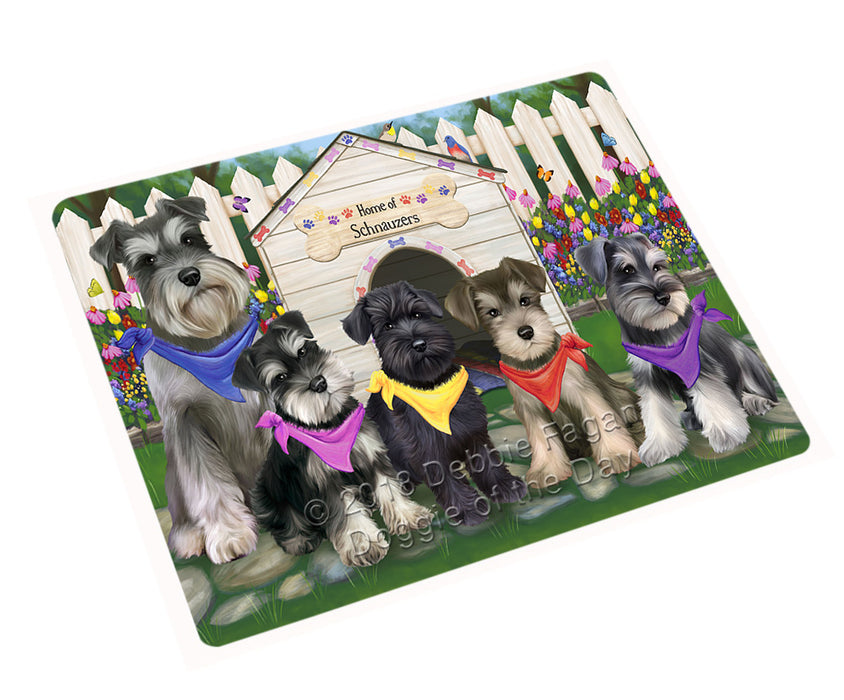 Spring Dog House Schnauzers Dog Magnet Mini (3.5" x 2") MAG54249