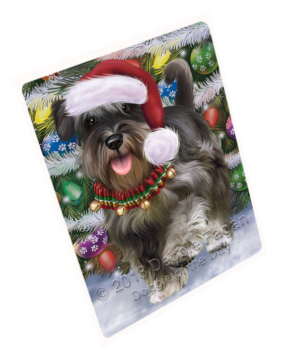 Trotting in the Snow Schnauzer Dog Cutting Board C71505
