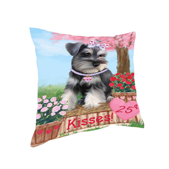 Rosie 25 Cent Kisses Schnauzer Dog Pillow PIL78360