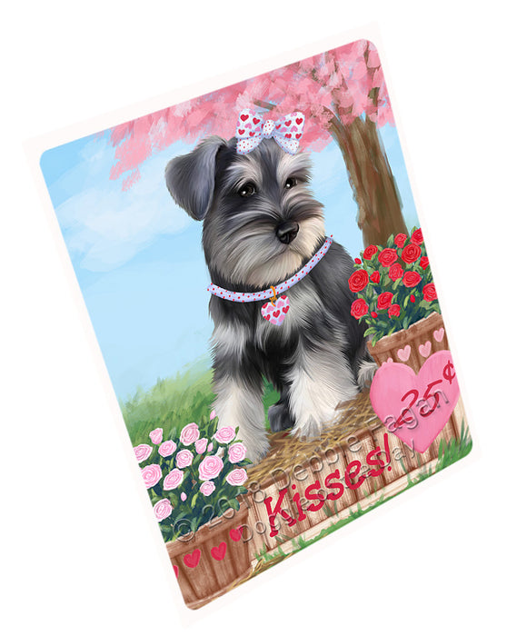 Rosie 25 Cent Kisses Schnauzer Dog Large Refrigerator / Dishwasher Magnet RMAG98370