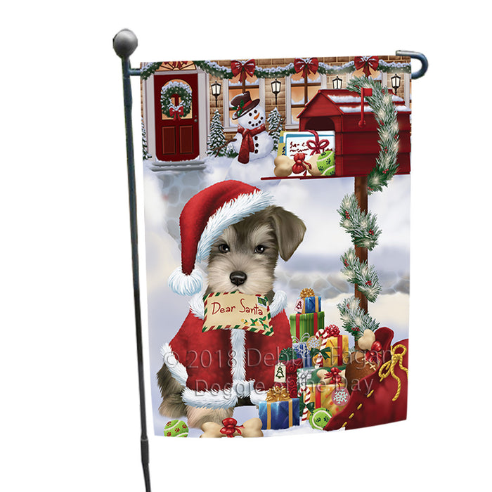 Schnauzer Dog Dear Santa Letter Christmas Holiday Mailbox Garden Flag GFLG53984