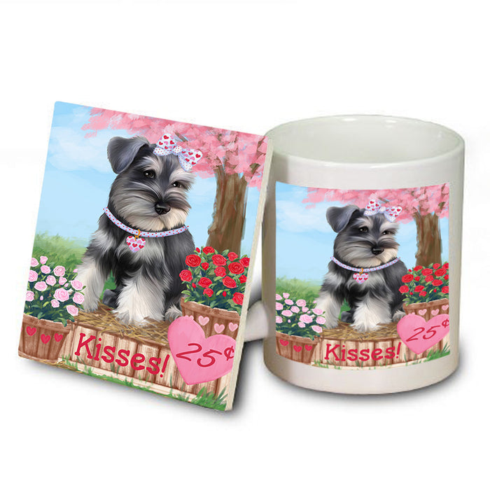 Rosie 25 Cent Kisses Schnauzer Dog Mug and Coaster Set MUC56009